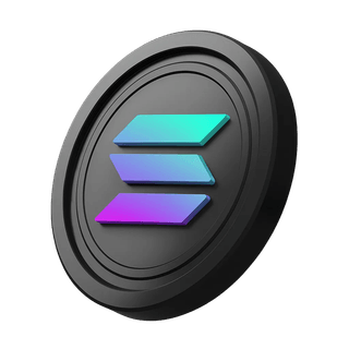 Solana (SOL) token displayed next to the hero banner section